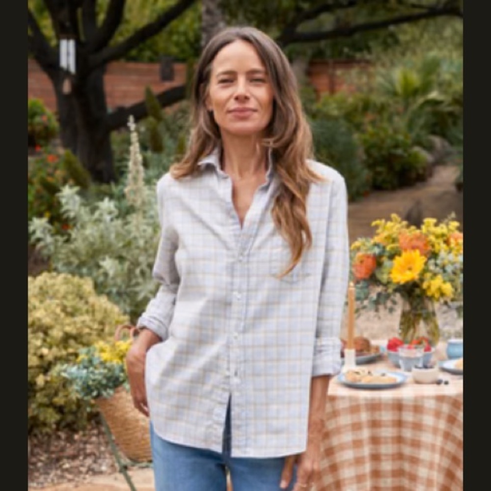 Frank & Eileen Light Gray Checkered Button Down Shirt